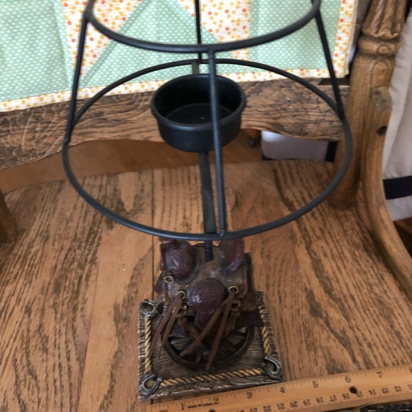 Western metal tea light lamp - Picture 7 of 8